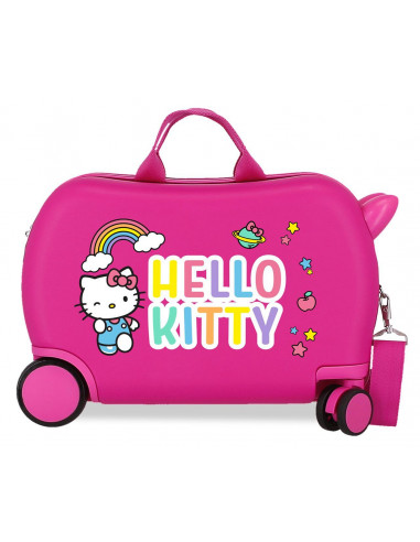 2151022 ABS ROLLING SUITCASE 4W.(2 MULTID.) 45CM.HELLO KITTY